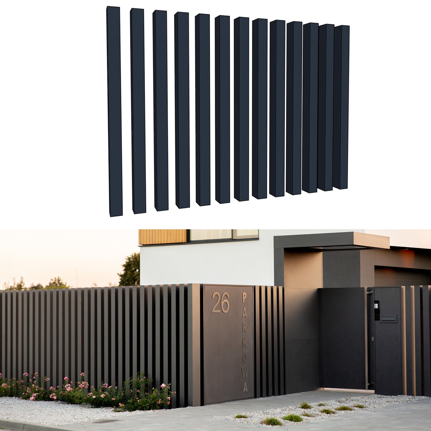 ZAUNFELD AUS ALUMINIUM AL27