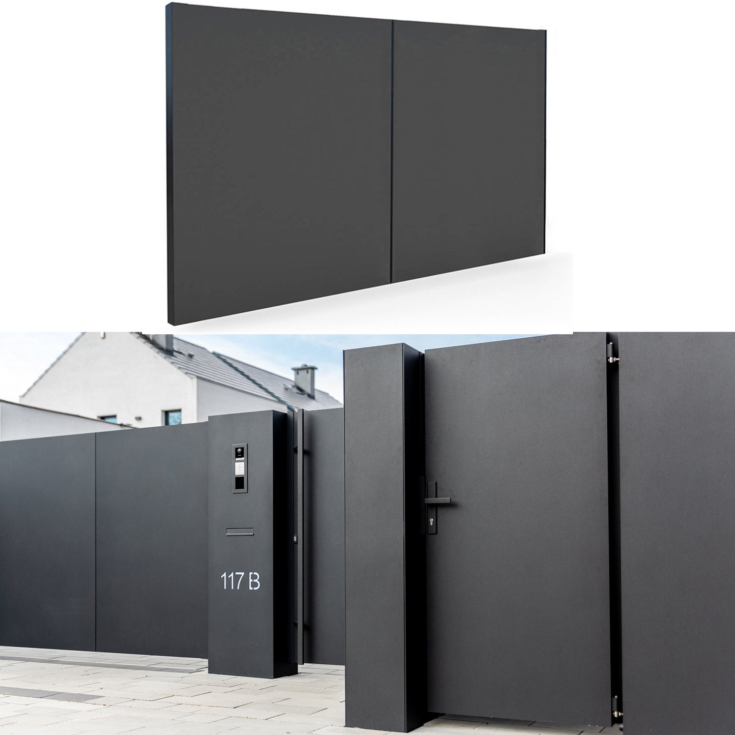 ZAUNFELD AUS ALUMINIUM AL9