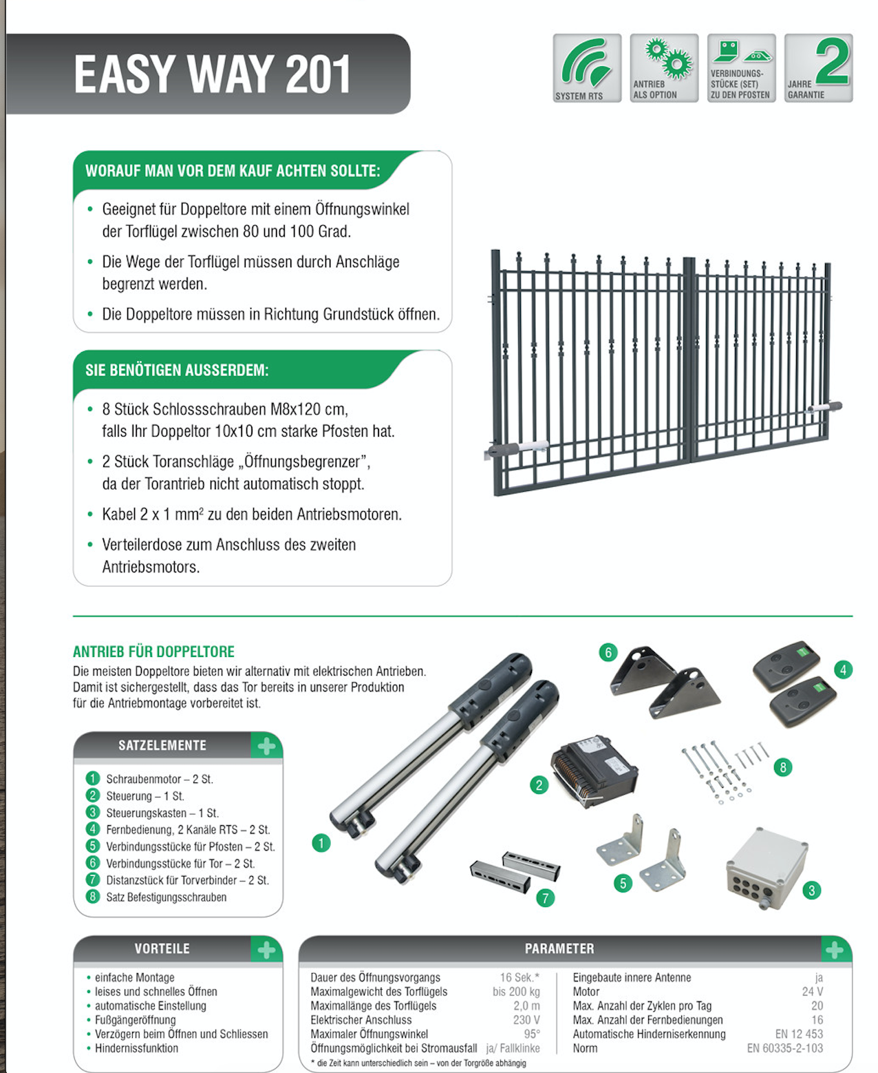 DOPPELFLÜGELTOR MILTON