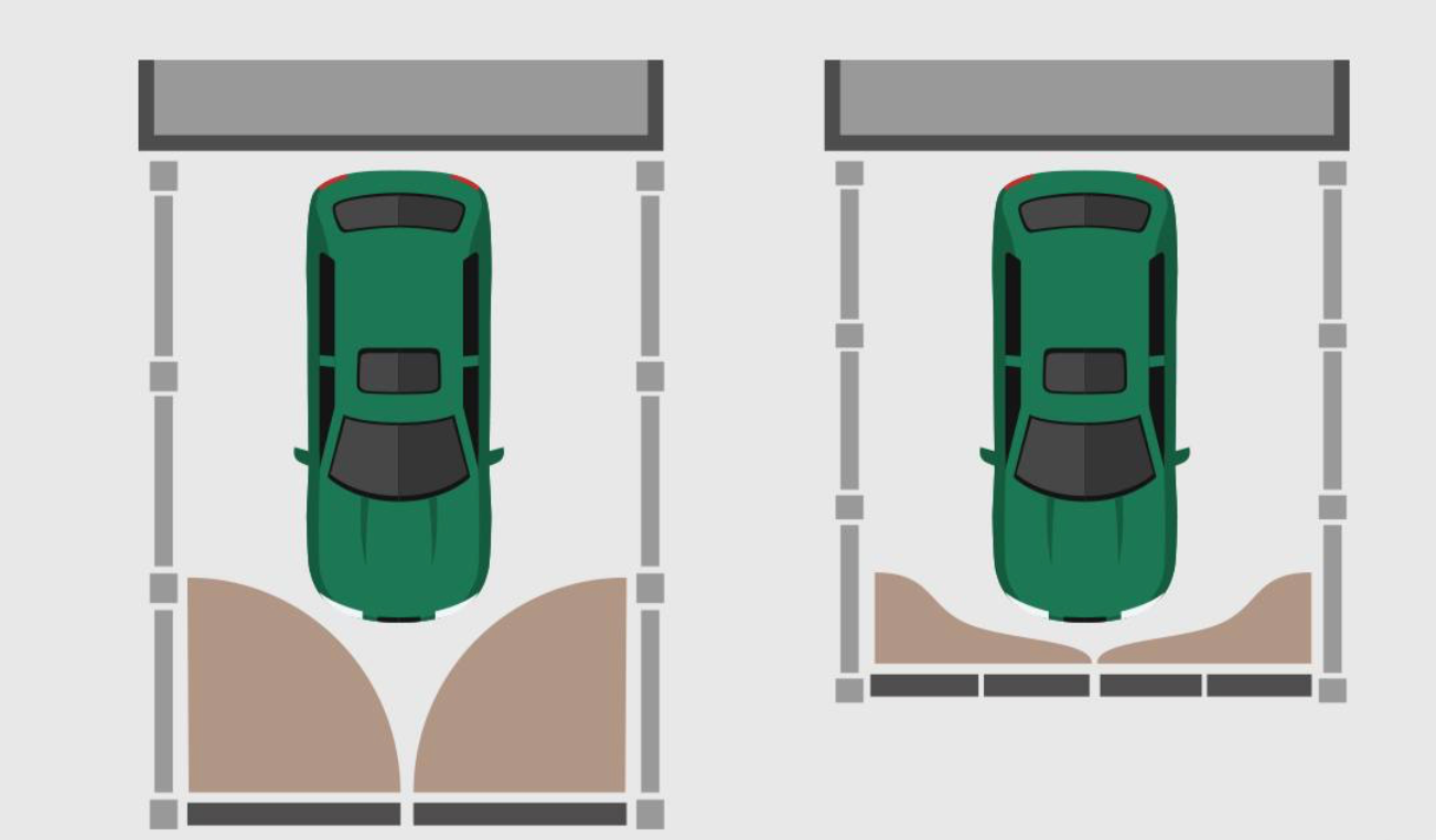 Folttore - Falttor, Ansicht von oben