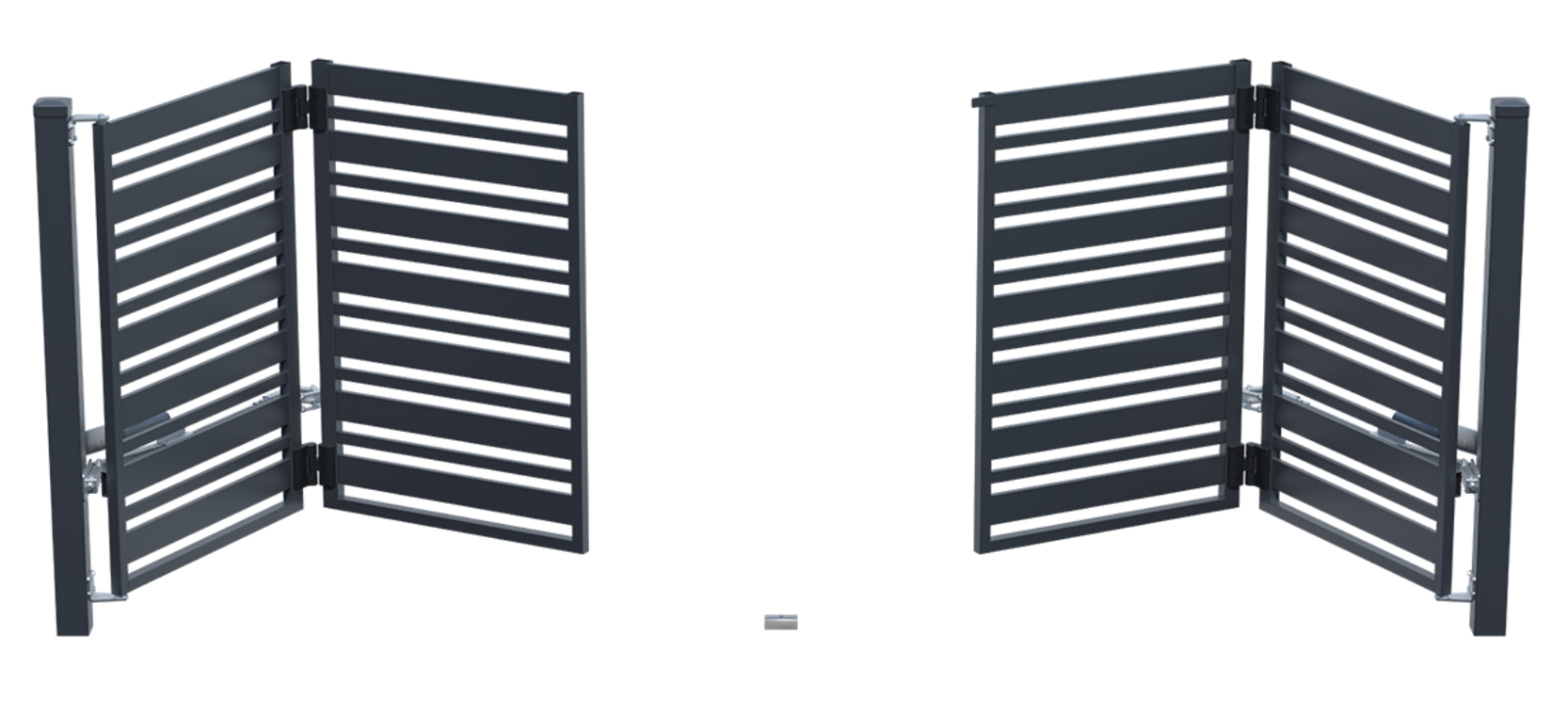 Falttore - Falttor Juga Doppeltor 150x415 cm aus Metall, ideal für Einfahrten.