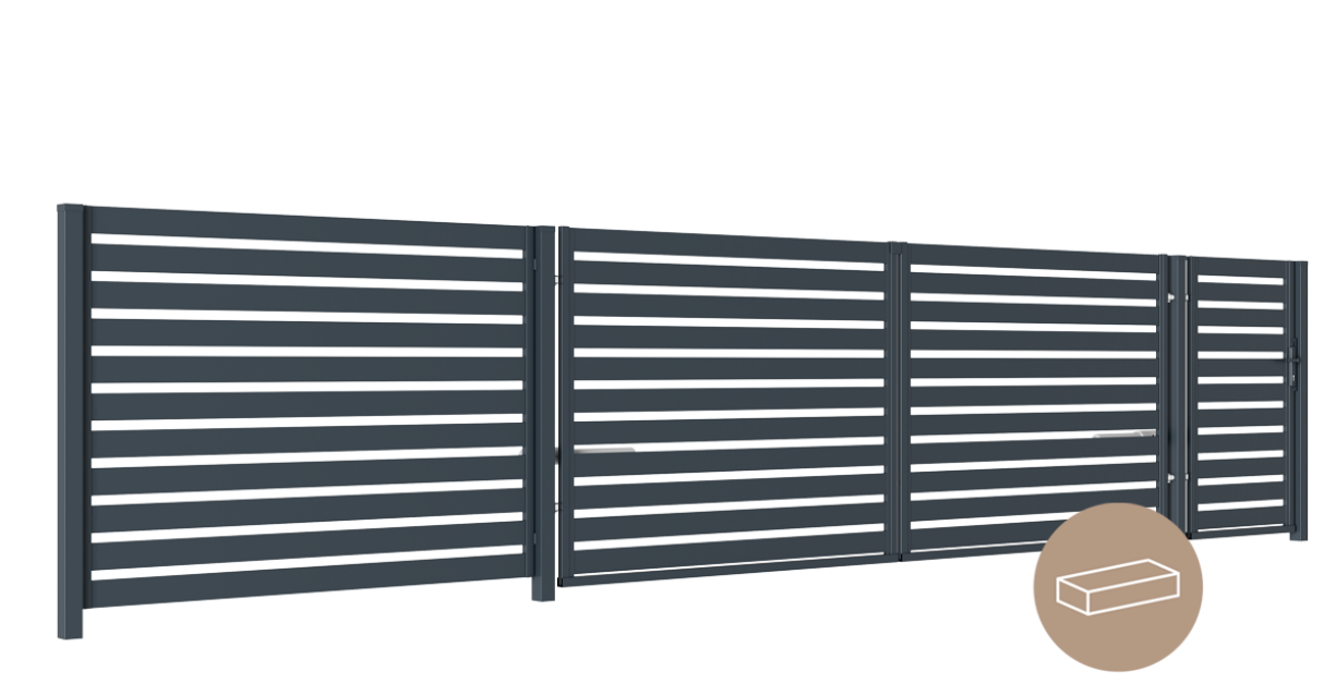 METALLPFORTE IM PAKET