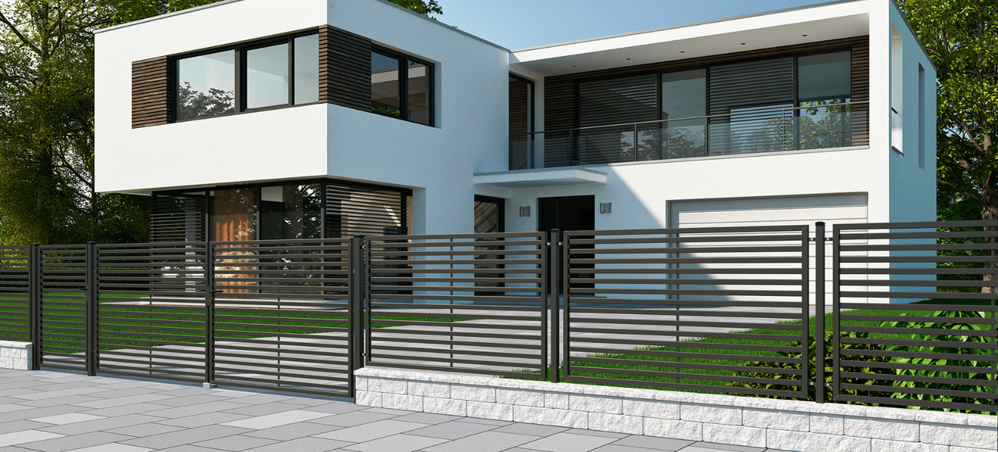 Folttore - Falttor Arizona Doppeltor 150x415 cm aus Metall für Einfahrten.