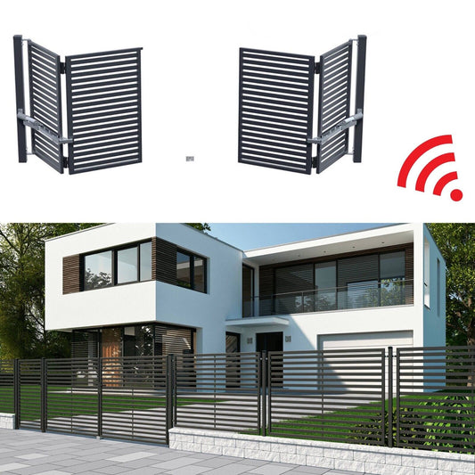 Falttor Arizona Doppeltor 150x415 cm aus Metall für Einfahrten.