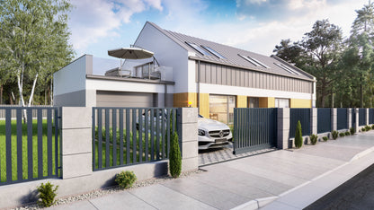 PREMIUM METALLPFORTE VERTICAL
