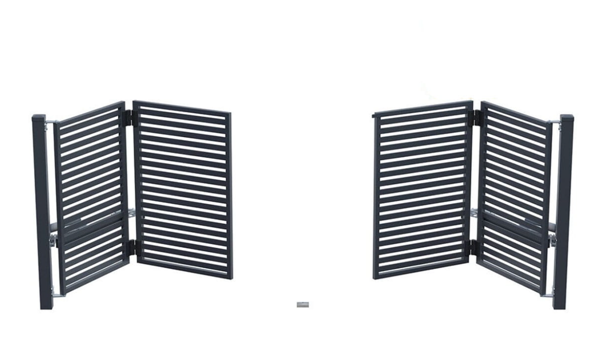 Falttore - Falttor Arizona Doppeltor 150x415 cm aus Metall für Einfahrten.